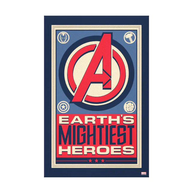 Avengers - Earth's Mightiest Heroes Canvas Print | Zazzle