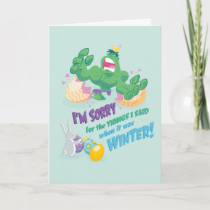 Avengers Easter   Hulk - Sorry Card