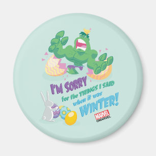 Avengers Easter Hulk - Sorry Magnet