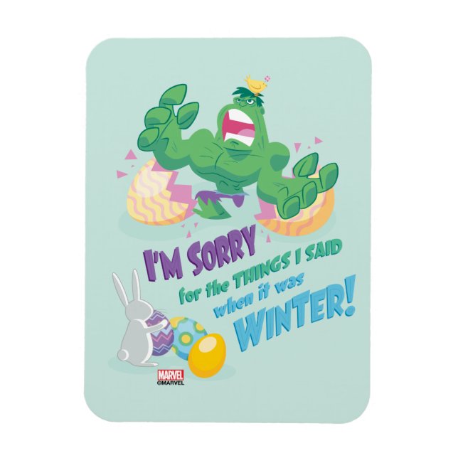 Avengers Easter | Hulk - Sorry Magnet (Vertical)