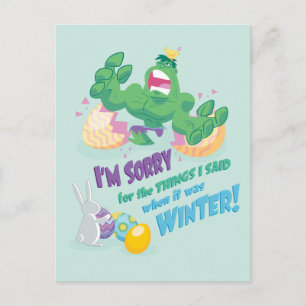 Avengers Easter Hulk - Sorry Postcard