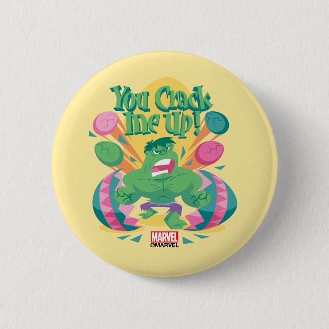 Avengers Easter | Hulk - You Crack Me Up Button (Front)