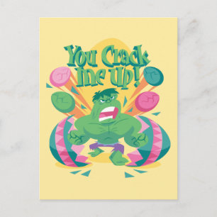 Avengers Easter   Hulk - You Crack Me Up Postcard