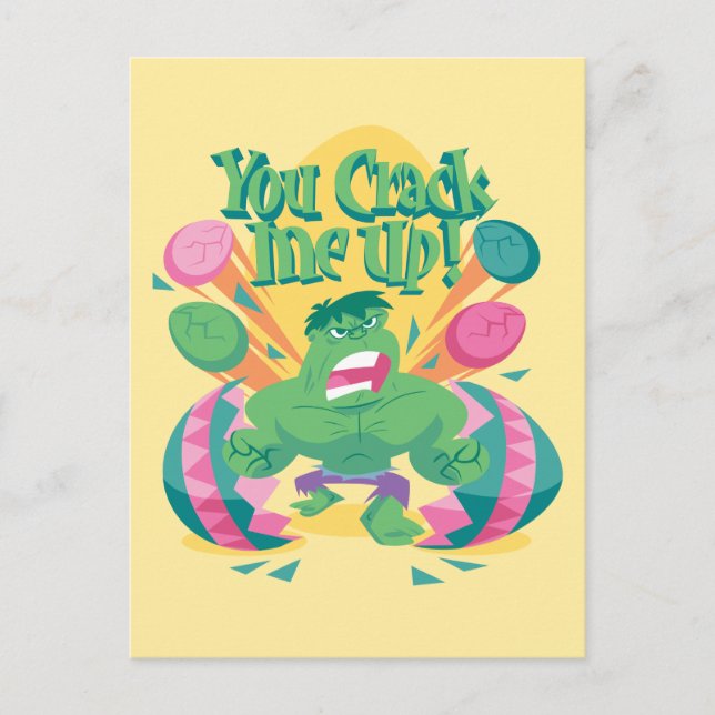 Avengers Easter | Hulk - You Crack Me Up Postcard (Front)