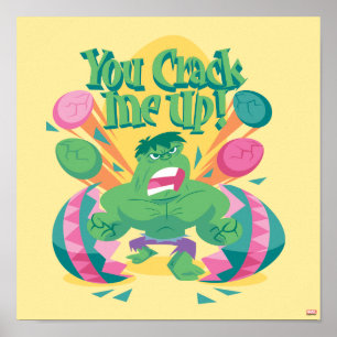 Avengers Easter Hulk - You Crack Me Up Poster