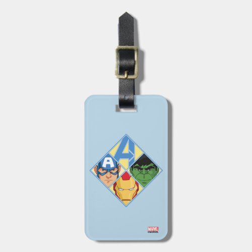 Avengers Face Badge Luggage Tag