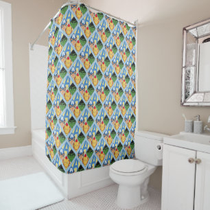 Avengers Face Badge Shower Curtain