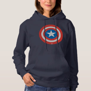 Avengers Floral Captain America Logo Hoodie