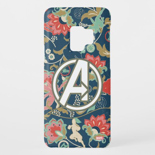 Avengers  Floral Paisley Avengers Logo Case_Mate Samsung Galaxy S9 Case