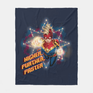 Avengers   Glowing Stars Captain Marvel Graphic Fleece Blanket