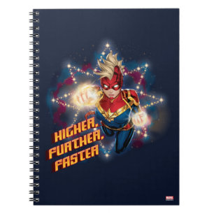 Avengers Glowing Stars Captain Marvel Graphic Notebook