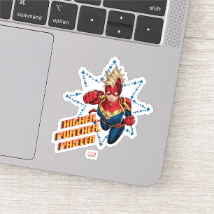 Avengers   Glowing Stars Captain Marvel Graphic Sticker
