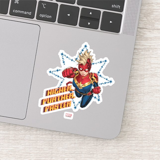 Avengers | Glowing Stars Captain Marvel Graphic Sticker (Detail)