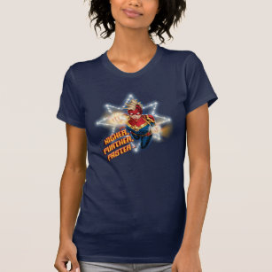Avengers   Glowing Stars Captain Marvel Graphic T-Shirt