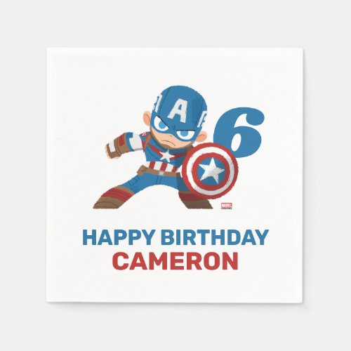 Avengers  Guri Hiru Captain America Birthday Napkins
