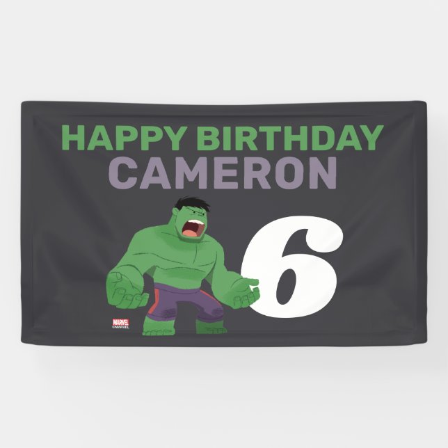 Avengers | Guri Hiru Incredible Hulk Birthday Banner (Horizontal)