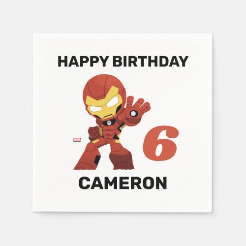 Avengers  Guri Hiru Iron Man Birthday Napkins