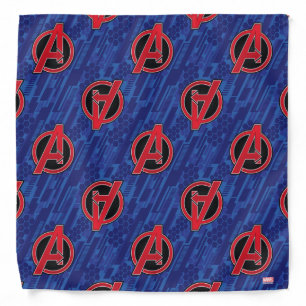 Avengers High Tech Red Avengers Logo Pattern Bandana