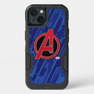 Avengers   High Tech Red Avengers Logo Pattern iPhone 13 Case