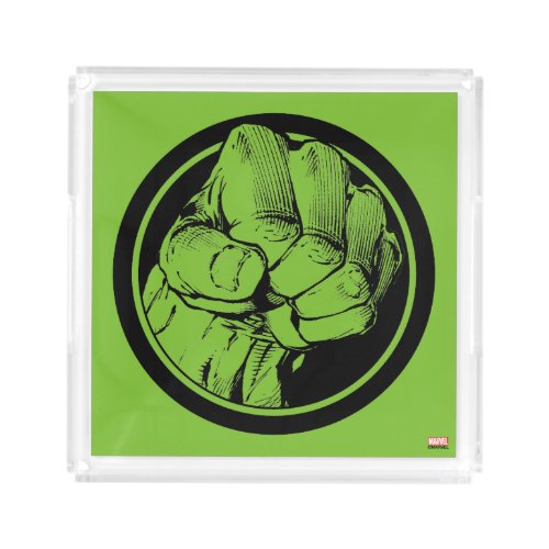 Avengers Hulk Fist Logo Acrylic Tray