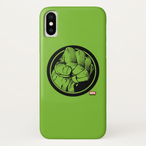 Avengers Hulk Fist Logo iPhone X Case