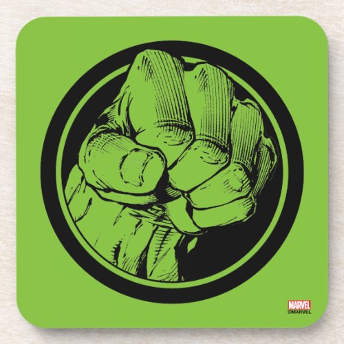 Avengers Hulk Fist Logo Coaster