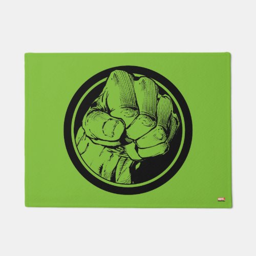 Avengers Hulk Fist Logo Doormat