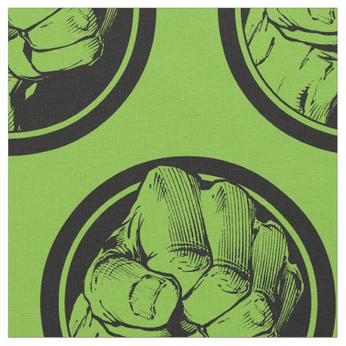 Avengers Hulk Fist Logo Fabric