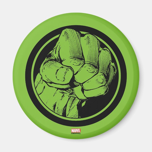 Avengers Hulk Fist Logo Magnet (Front)
