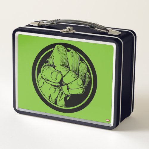 Avengers Hulk Fist Logo Metal Lunch Box
