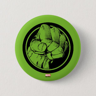 Avengers Hulk Fist Logo Pinback Button