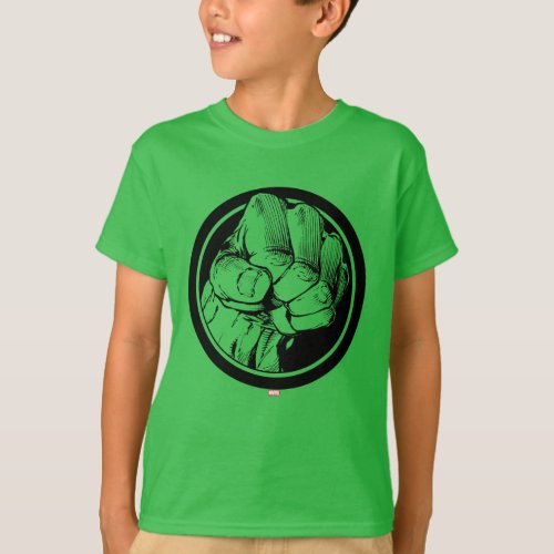 Avengers Hulk Fist Logo T_Shirt