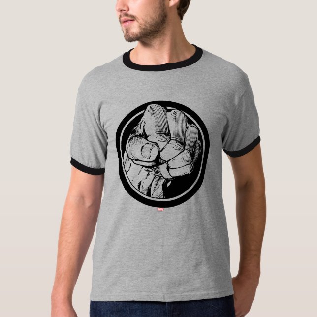 Avengers Hulk Fist Logo T-Shirt (Front)