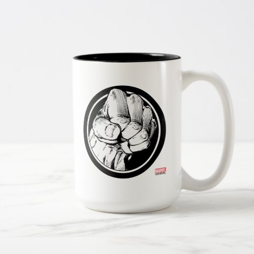 Avengers Hulk Fist Logo Two_Tone Coffee Mug