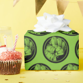 Avengers Hulk Fist Logo Wrapping Paper