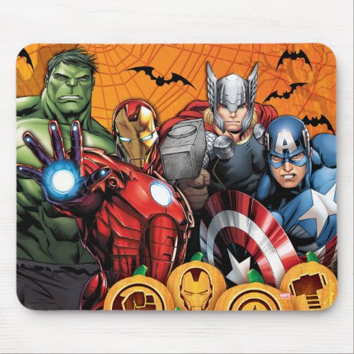 Avengers  Hulk Iron Man Thor  Cap Halloween Mouse Pad