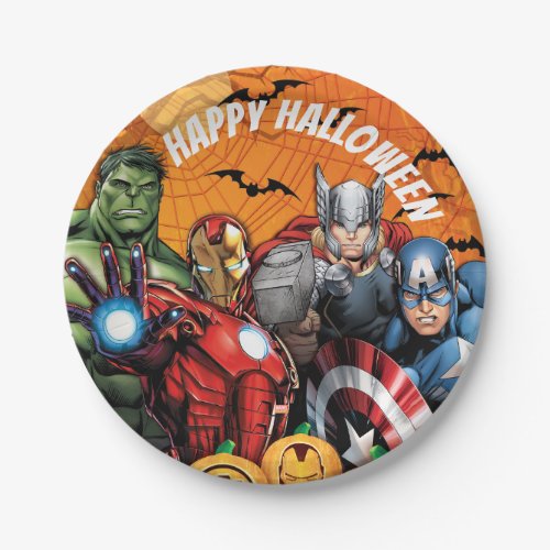 Avengers  Hulk Iron Man Thor  Cap Halloween Paper Plates
