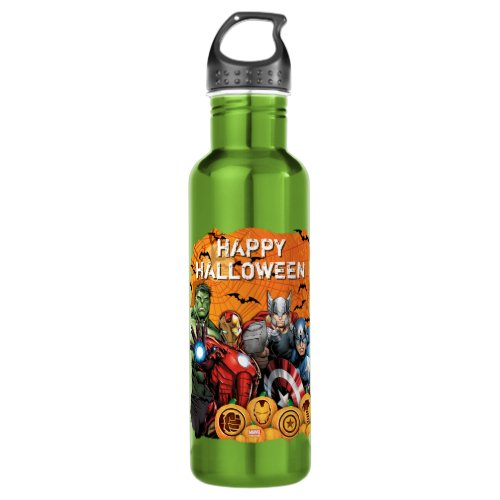 Avengers  Hulk Iron Man Thor  Cap Halloween Stainless Steel Water Bottle