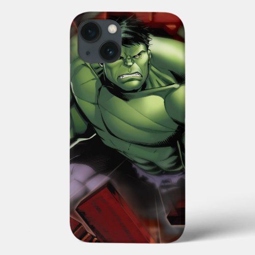 Avengers Hulk Smashing Through Bricks iPhone 13 Case