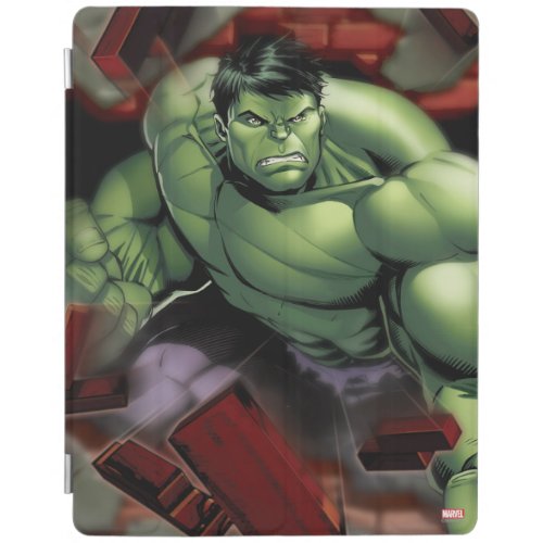 Avengers Hulk Smashing Through Bricks iPad Smart Cover