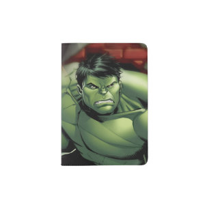 Avengers Hulk Smashing Through Bricks Passport Holder