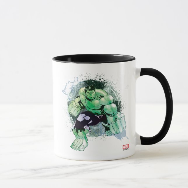 Avengers Hulk Watercolor Graphic Mug (Right)