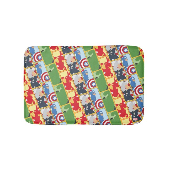 Avengers Iconic Graphic Bath Mat (Front)