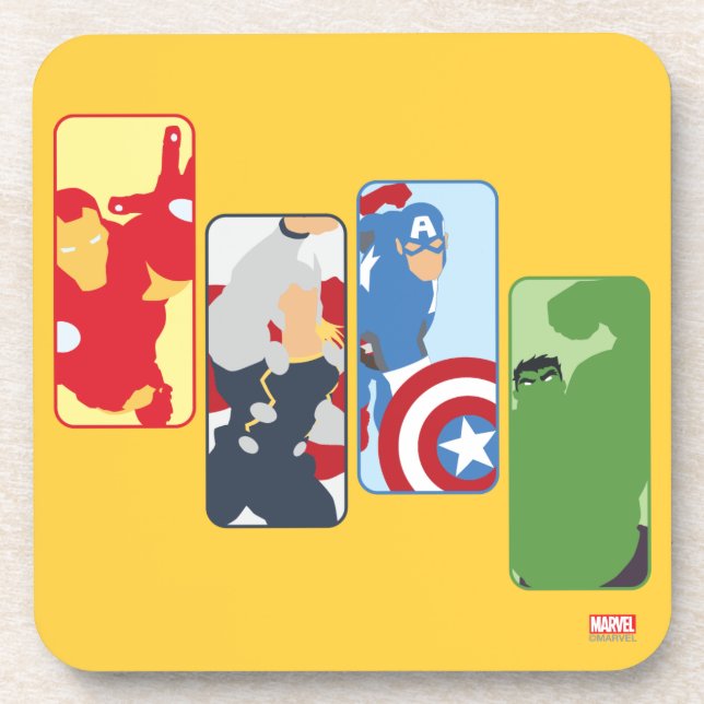 Avengers Iconic Graphic Beverage Coaster (Front)