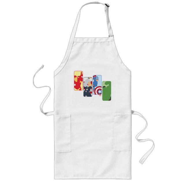 Avengers Iconic Graphic Long Apron (Front)