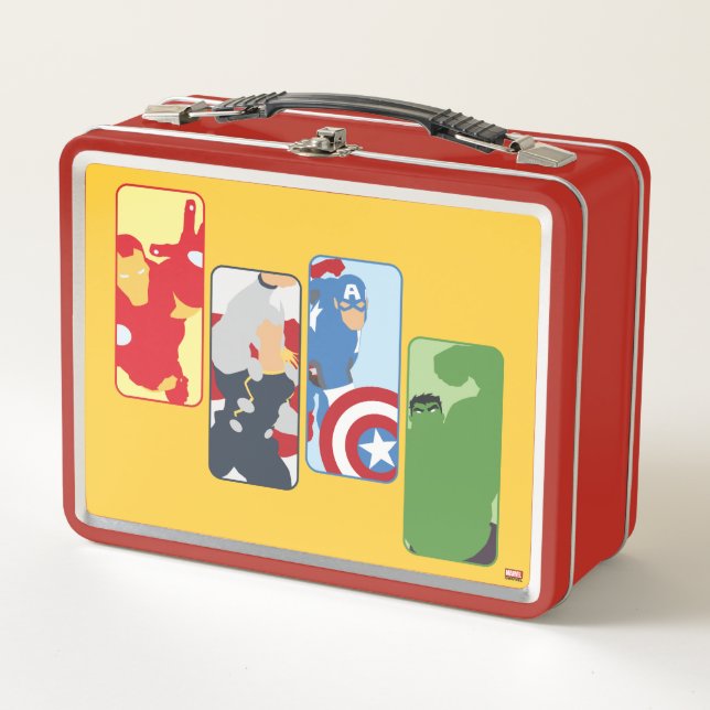 Avengers Iconic Graphic Metal Lunch Box (Front)