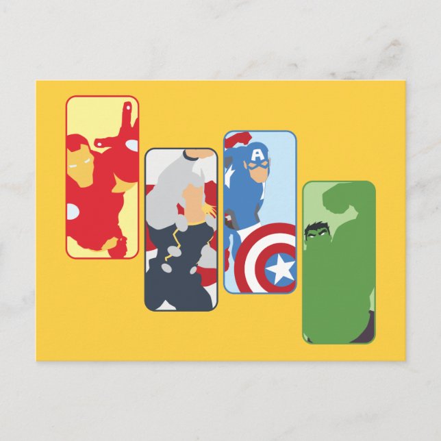 Avengers Iconic Graphic Postcard (Front)