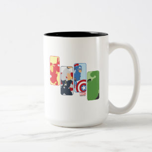 Avengers Iconic Graphic Two-Tone Coffee Mug