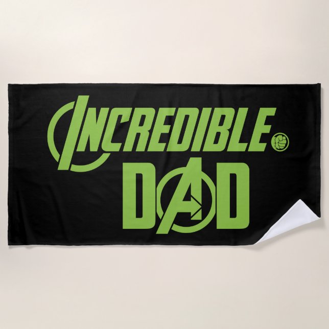 Avengers | Incredible Dad Beach Towel (Front)