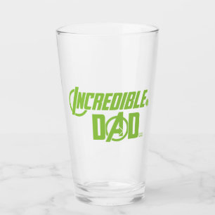 Avengers Incredible Dad Glass